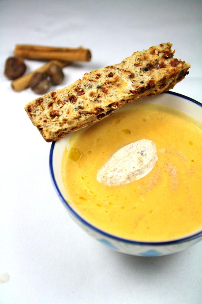 Soupe courge marrons 1