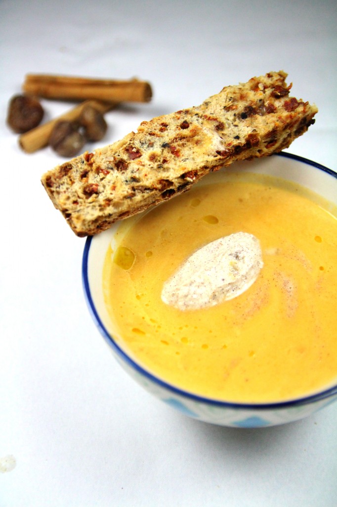 Soupe courge marrons 1