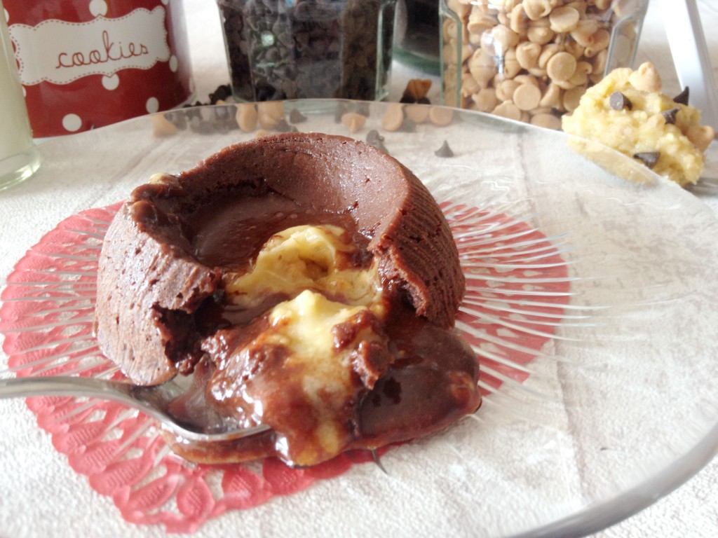 Coulant au chocolat et son coeur Cookie Dough