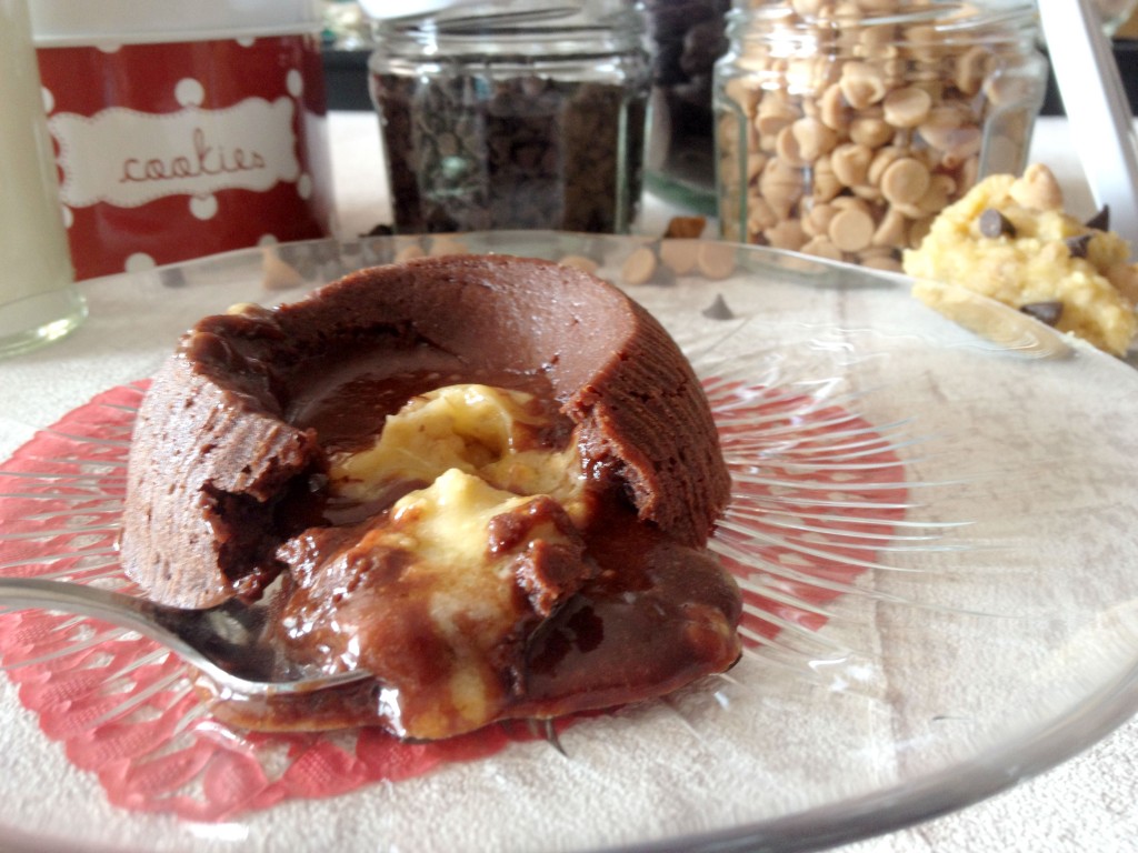 Coulant au chocolat et son coeur Cookie Dough