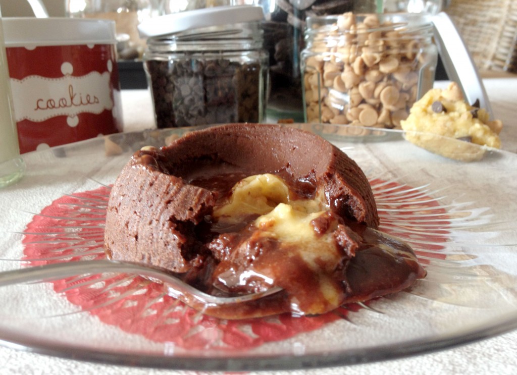 Coulant au chocolat et son coeur Cookie Dough