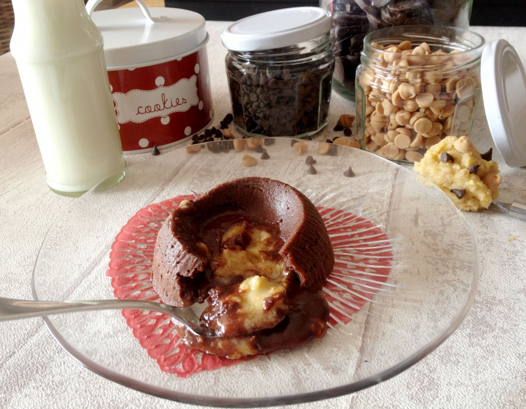 Coulant au chocolat et son coeur Cookie Dough