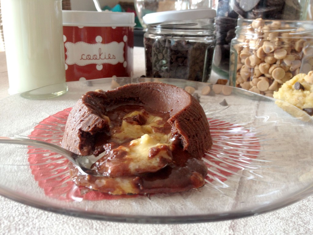 Coulant au chocolat et son coeur Cookie Dough
