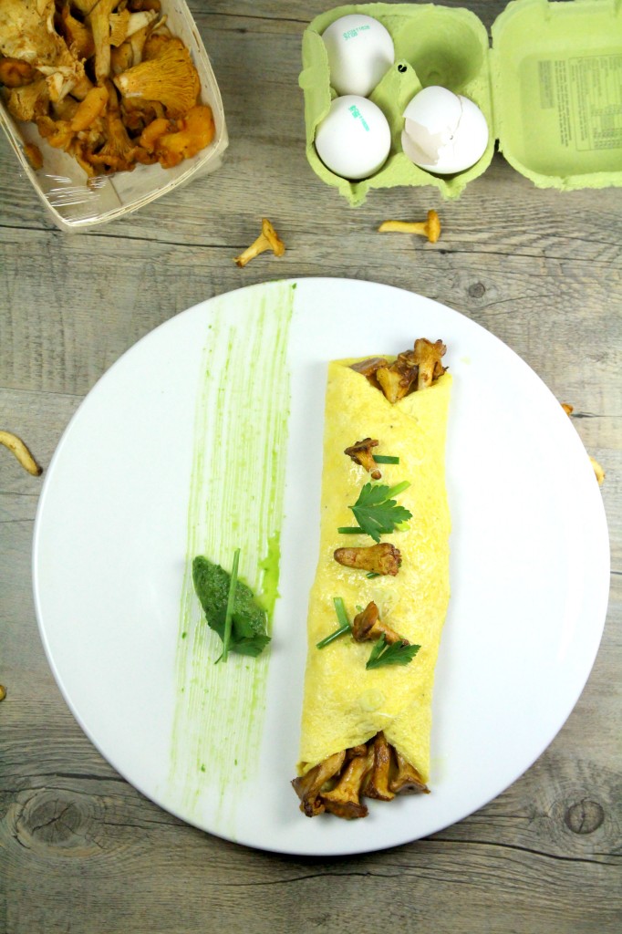 Omelette chanterelles 1