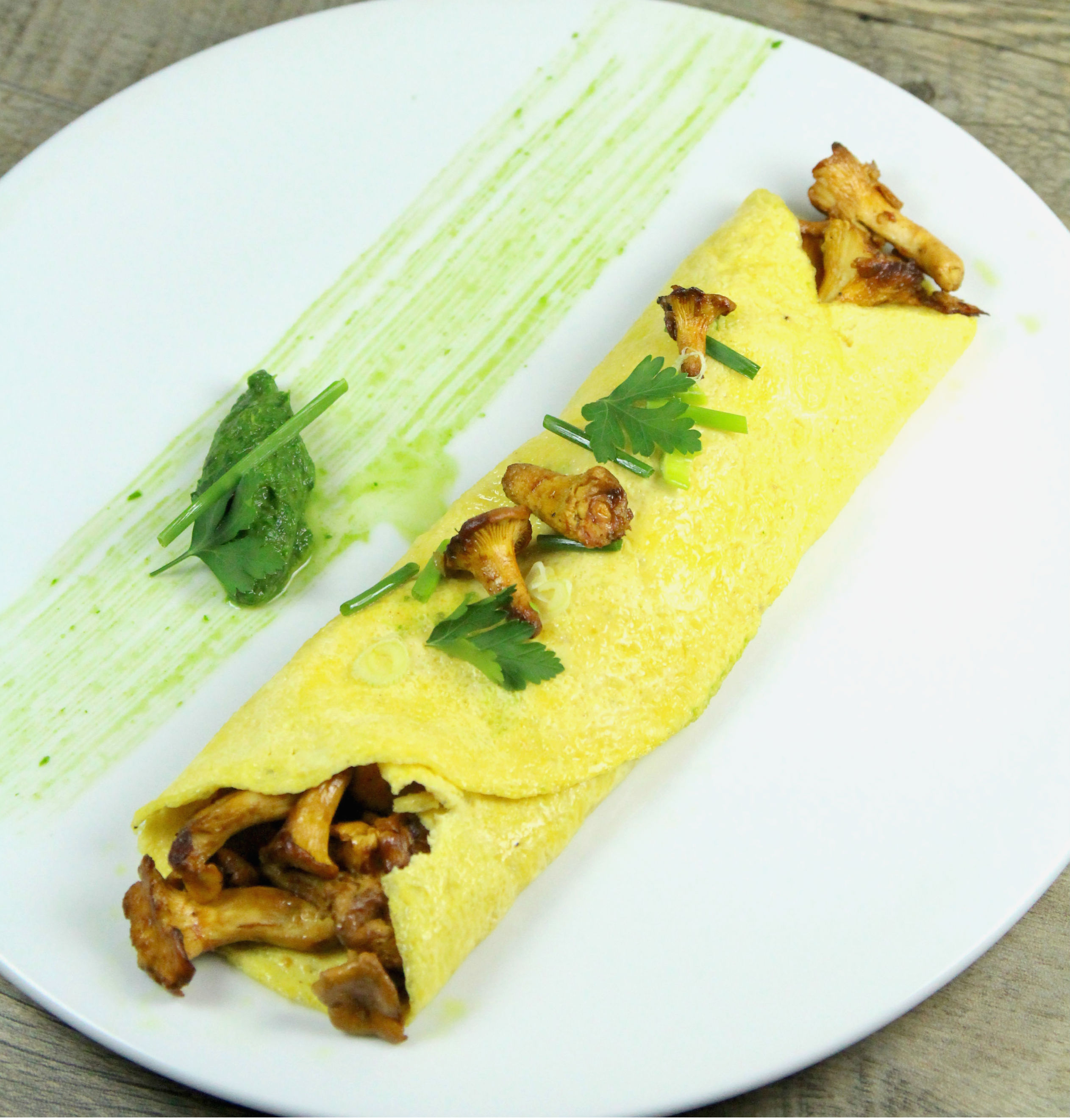 Omelette chanterelles 8 The Happy Cooking Friends