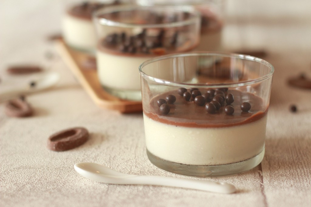 Pana Cotta et sauce chocolat Jivara 24