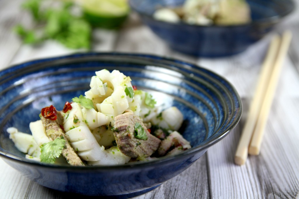 Salade calamar porc 1