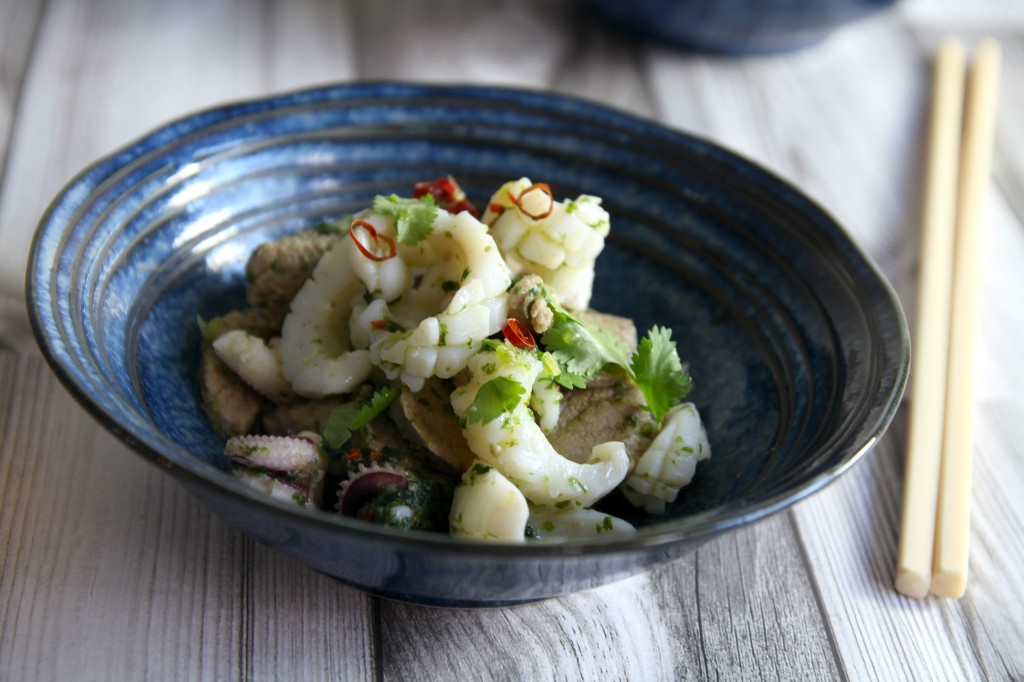 Salade calamar porc 2